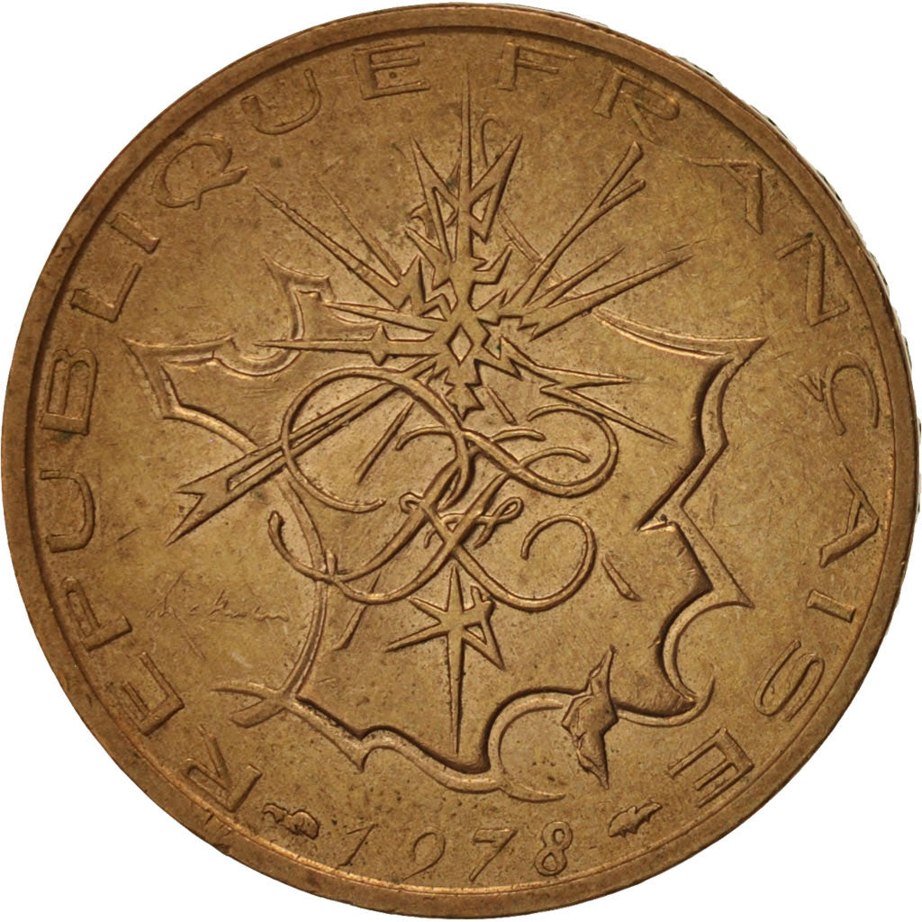 Coin, France, Mathieu, 10 Francs, 1978, Paris, EF(40-45), Nickel-brass, KM:940