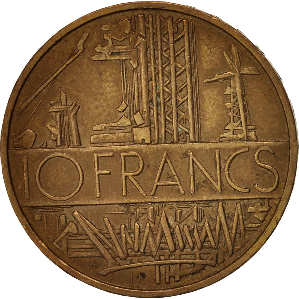 Moneta, Francia, Mathieu, 10 Francs, 1978, Paris, BB, Nichel-ottone, KM:940