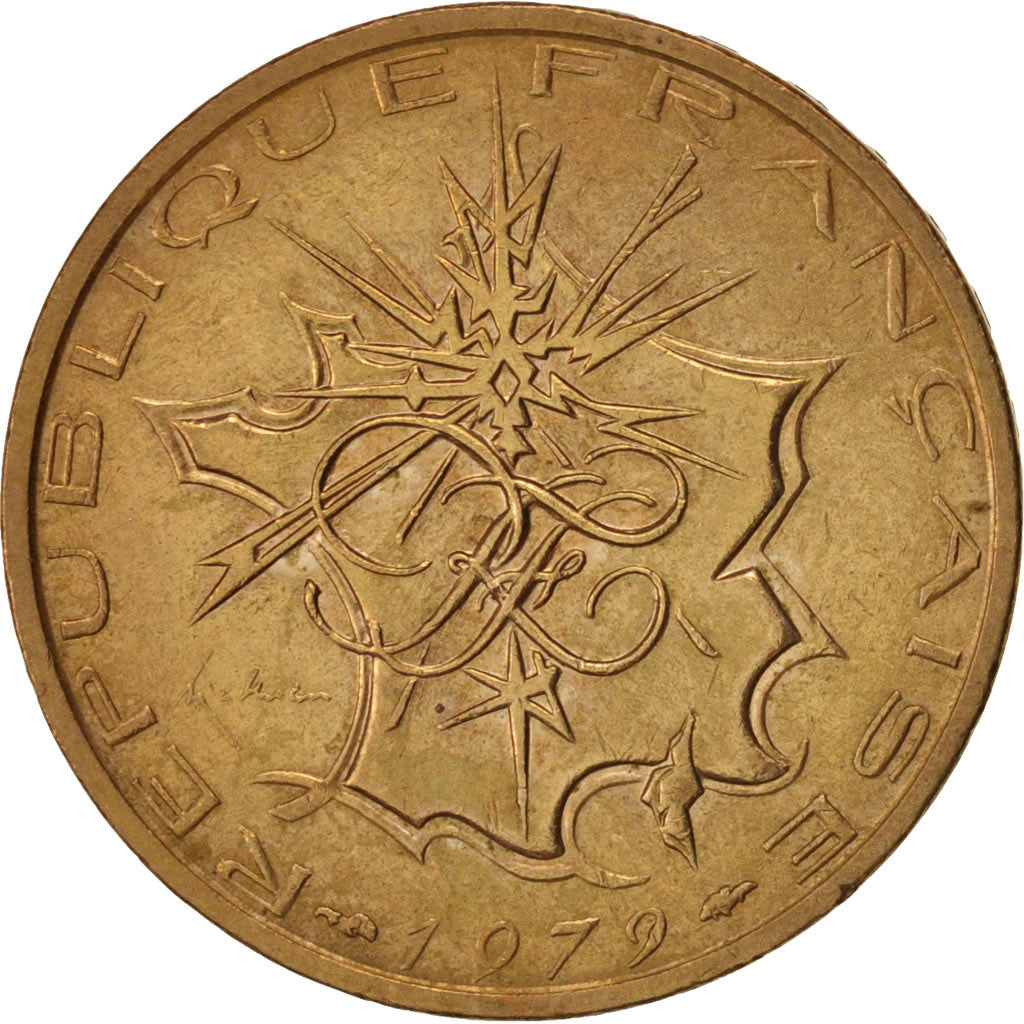 Coin, France, Mathieu, 10 Francs, 1979, Paris, AU(50-53), Nickel-brass, KM:940