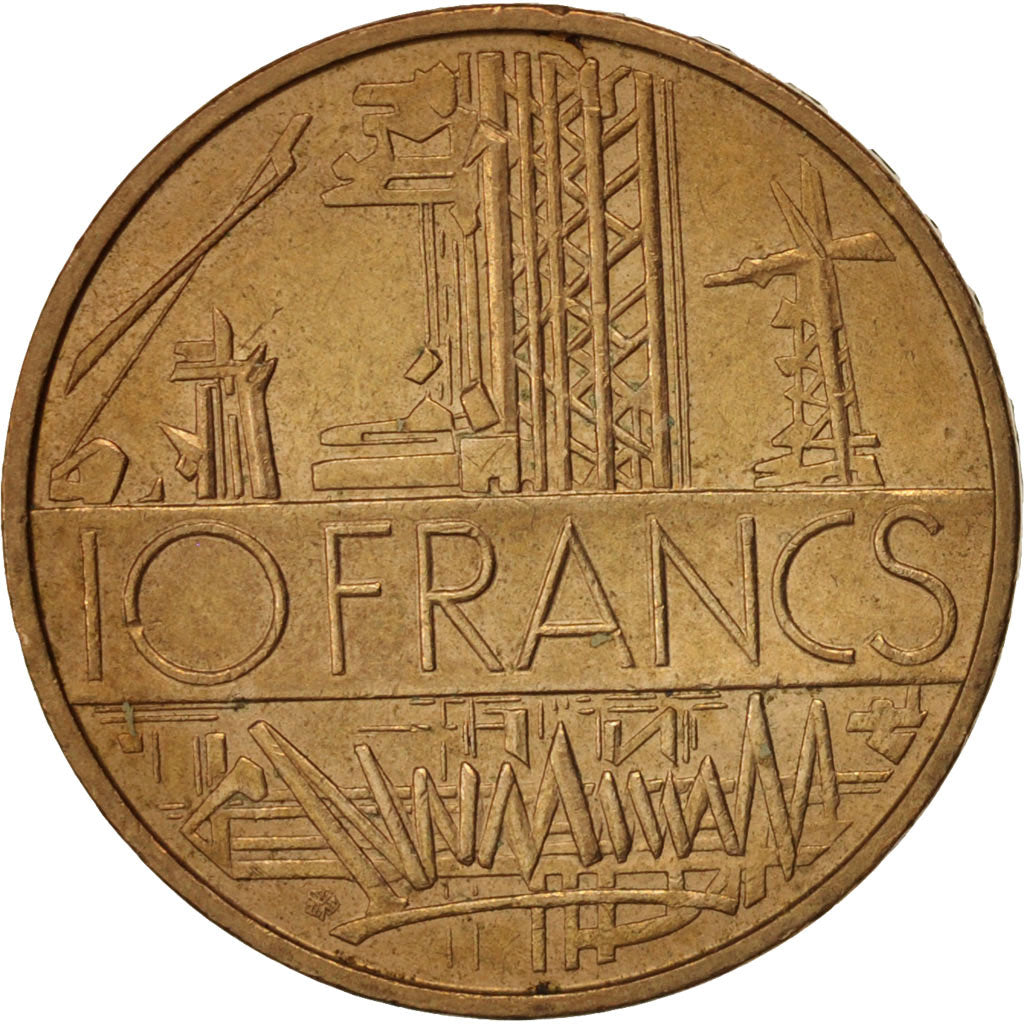 Coin, France, Mathieu, 10 Francs, 1979, Paris, AU(50-53), Nickel-brass, KM:940