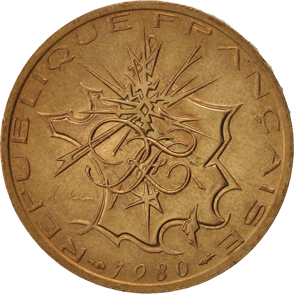 Coin, France, Mathieu, 10 Francs, 1980, Paris, AU(55-58), Nickel-brass, KM:940
