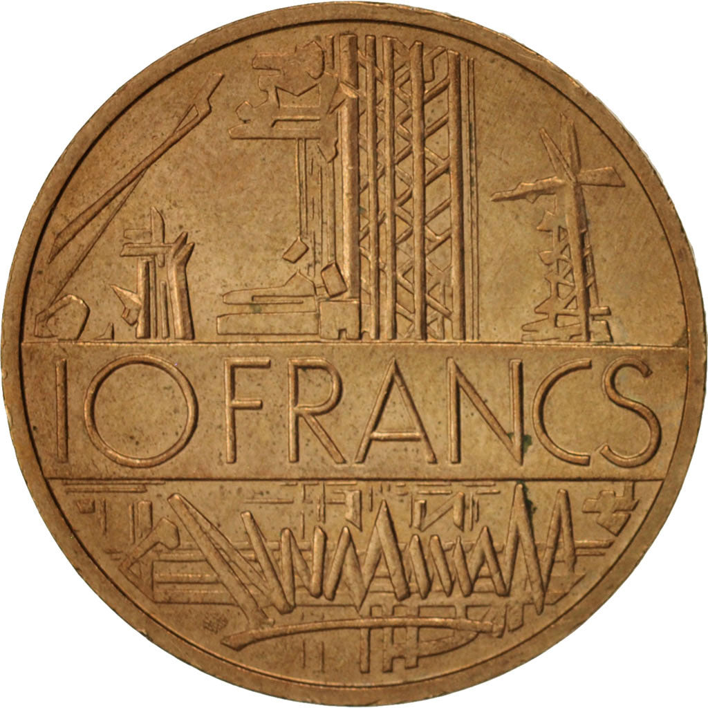 Coin, France, Mathieu, 10 Francs, 1980, Paris, AU(55-58), Nickel-brass, KM:940