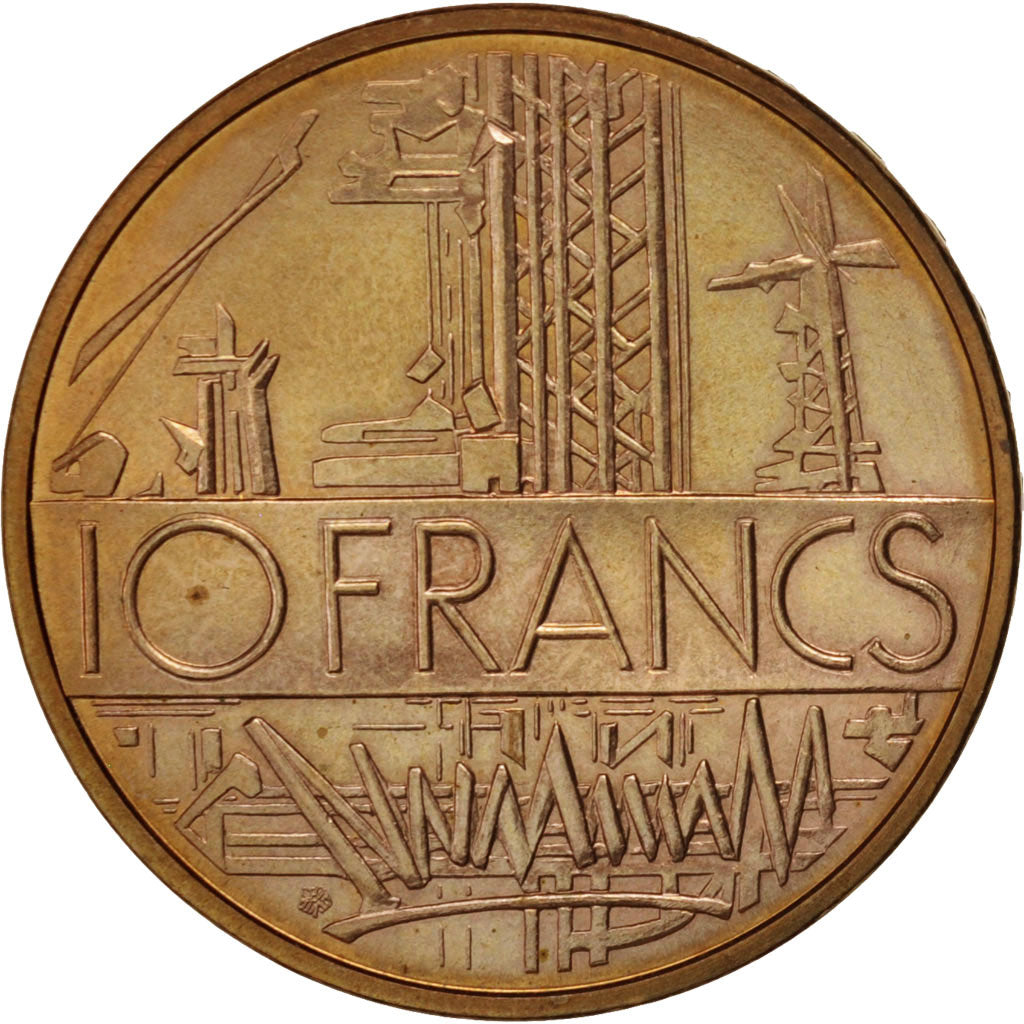 Coin, France, Mathieu, 10 Francs, 1980, Paris, MS(63), Nickel-brass, KM:940