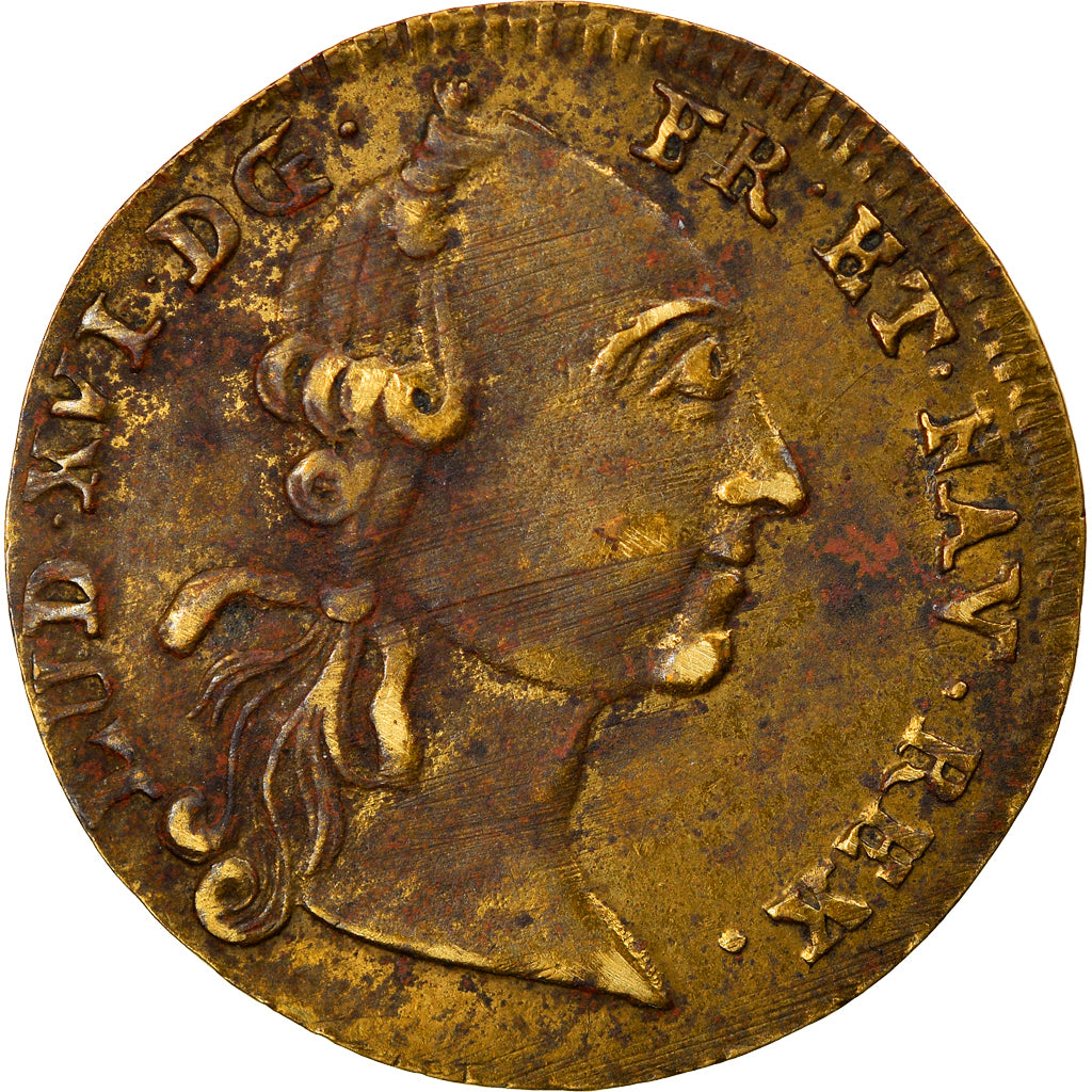 France, Token, Louis XVI, Optimo Principi, History, VF(30-35), Brass