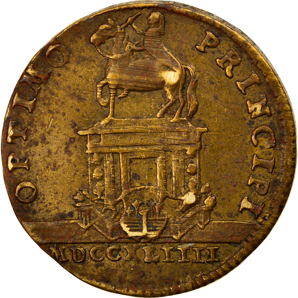 France, Token, Louis XVI, Optimo Principi, History, VF(30-35), Brass