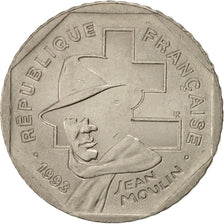 Münze, Frankreich, Jean Moulin, 2 Francs, 1993, Paris, SS+, Nickel, KM:1062