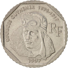 France, Guynemer, 2 Francs, 1997, AU(50-53), Nickel, KM:1187, Gadoury:550
