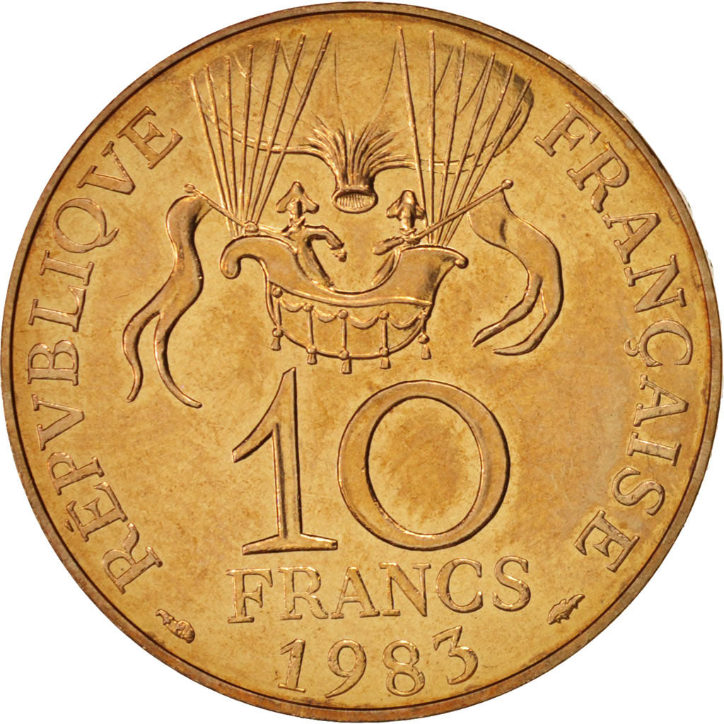 Francia, La conquête, 10 Francs, 1983, SPL, Nichel-bronzo, KM:952, Gadoury:816