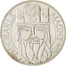 France, Charlemagne, 100 Francs, 1990, MS(63), Silver, KM:982, Gadoury:905