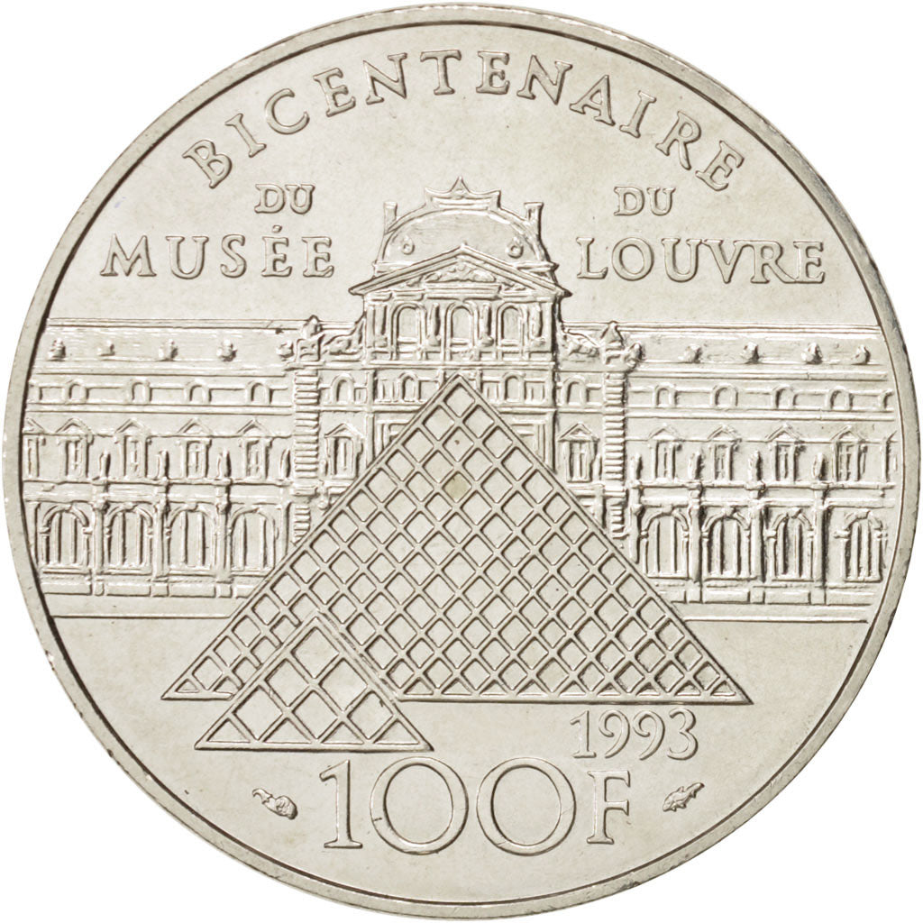 France, Liberté guidant le peuple, 100 Francs, 1993, Paris, Silver, KM:1018.1