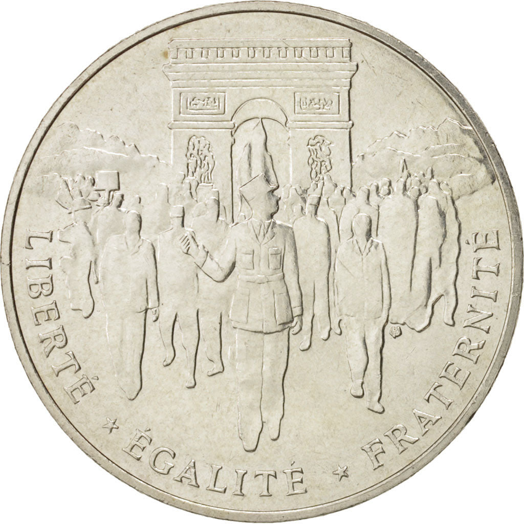 Coin, France, Libération de Paris, 100 Francs, 1994, Paris, MS(63), Silver
