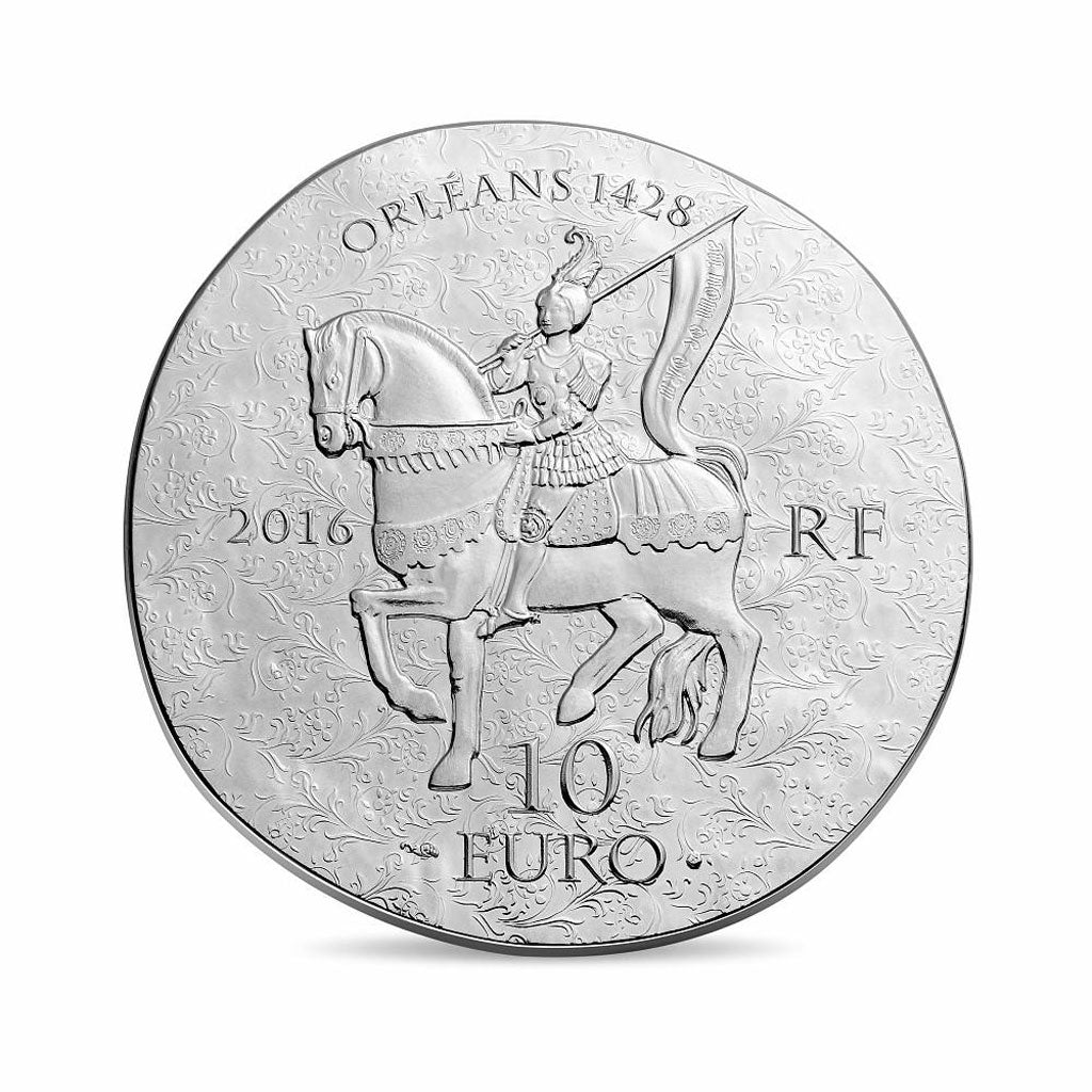 Coin, France, Monnaie de Paris, 10 Euro, Jeanne d'Arc, 2016, MS(65-70), Silver