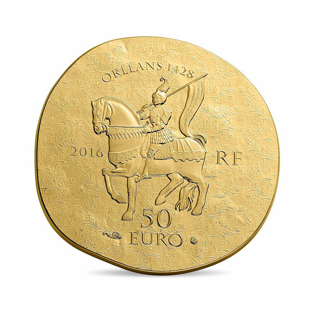 Moneta, Francia, Monnaie de Paris, 50 Euro, Jeanne d'Arc, 2016, FDC, Oro