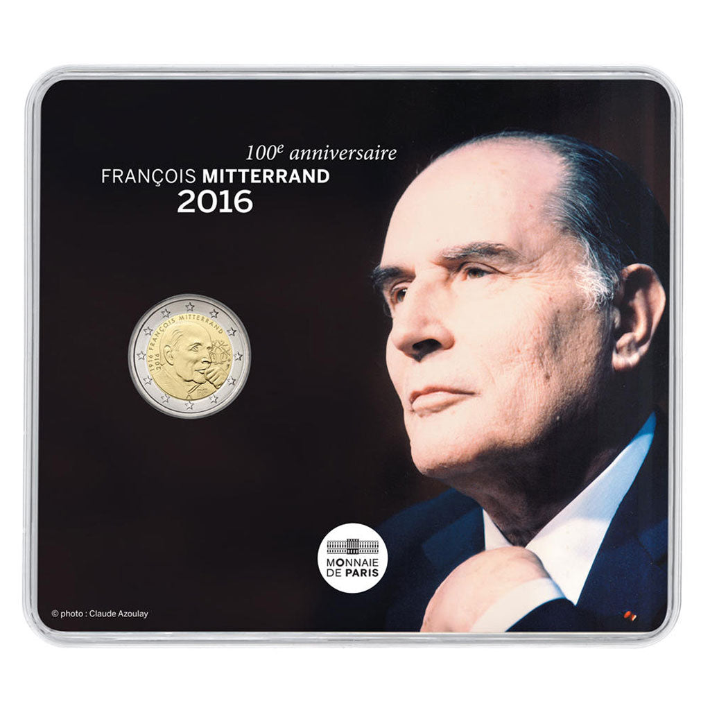 Moneta, Francia, Monnaie de Paris, 2 Euro, François Mitterrand, 2016, FDC