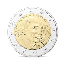 Coin, France, Monnaie de Paris, 2 Euro, François Mitterrand, 2016, MS(65-70)