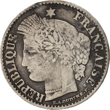 Francia, Cérès, 20 Centimes, 1851, Paris, B+, Argento, KM:758.1, Gadoury:303