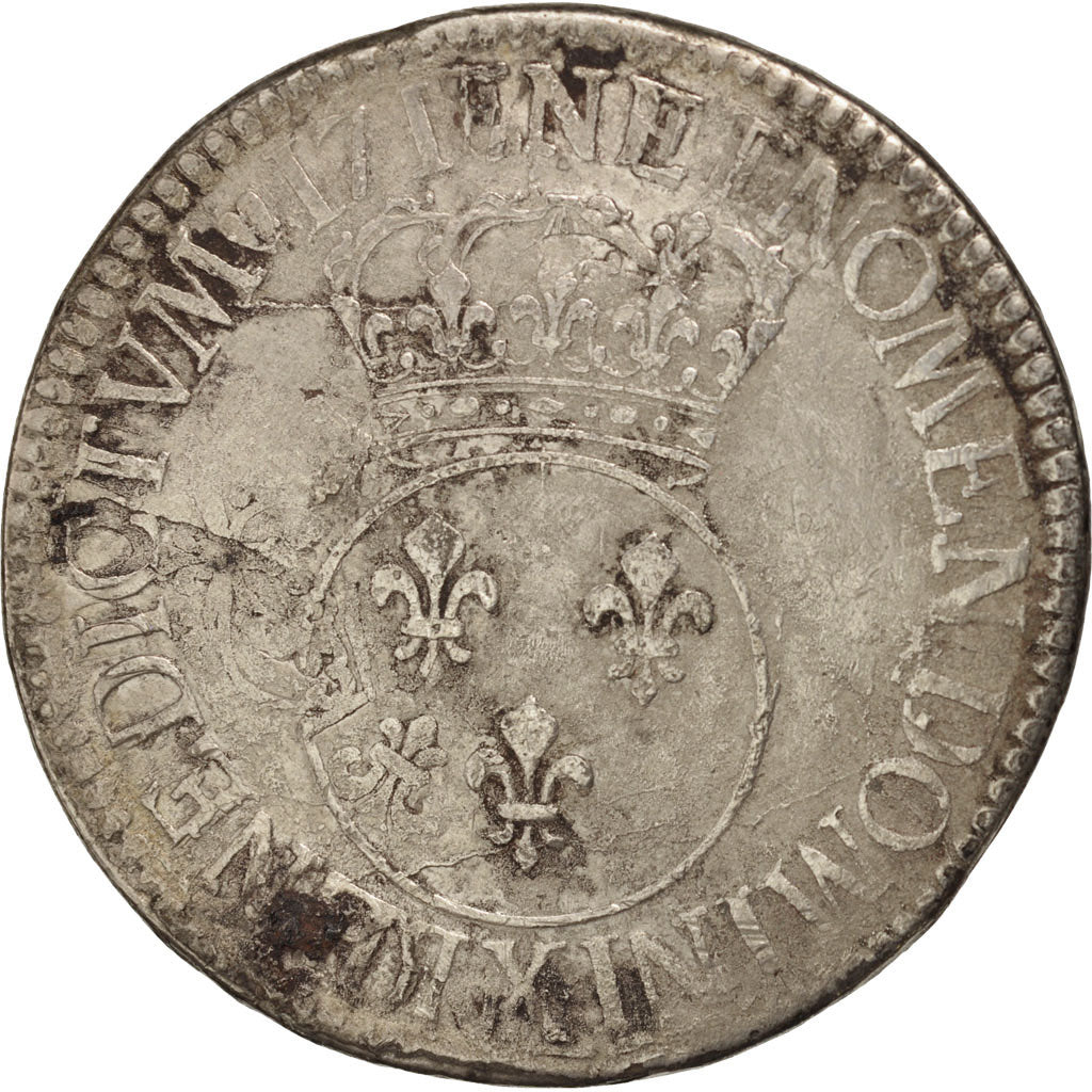 Francia, Louis XV, Ecu, Amiens, B+, Argento, Gadoury:317