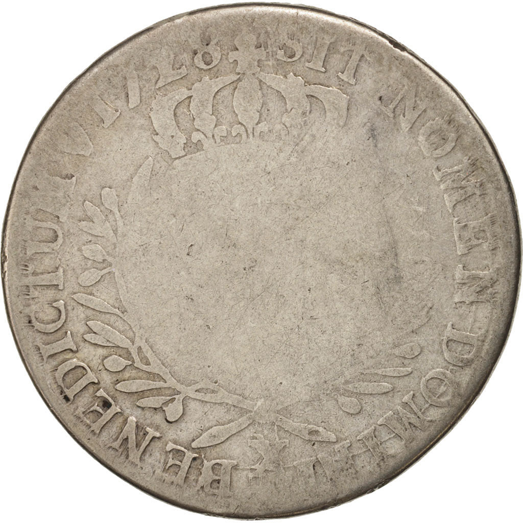 Coin, France, Louis XV, 1/2 Écu aux branches d'olivier, 1/2 ECU, 44 Sols, 1728