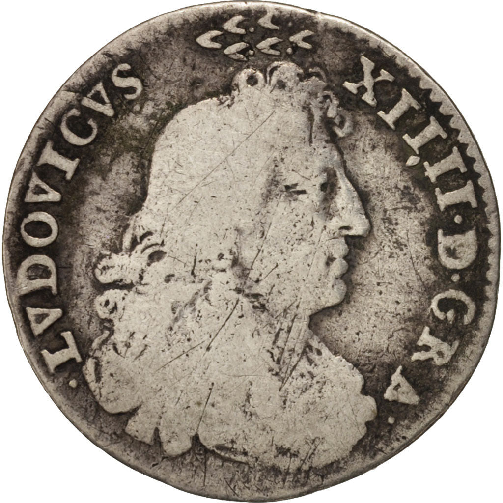 France, Louis XIV, 4 Sols dits « des Traitants », 1674, Paris, KM:232.1