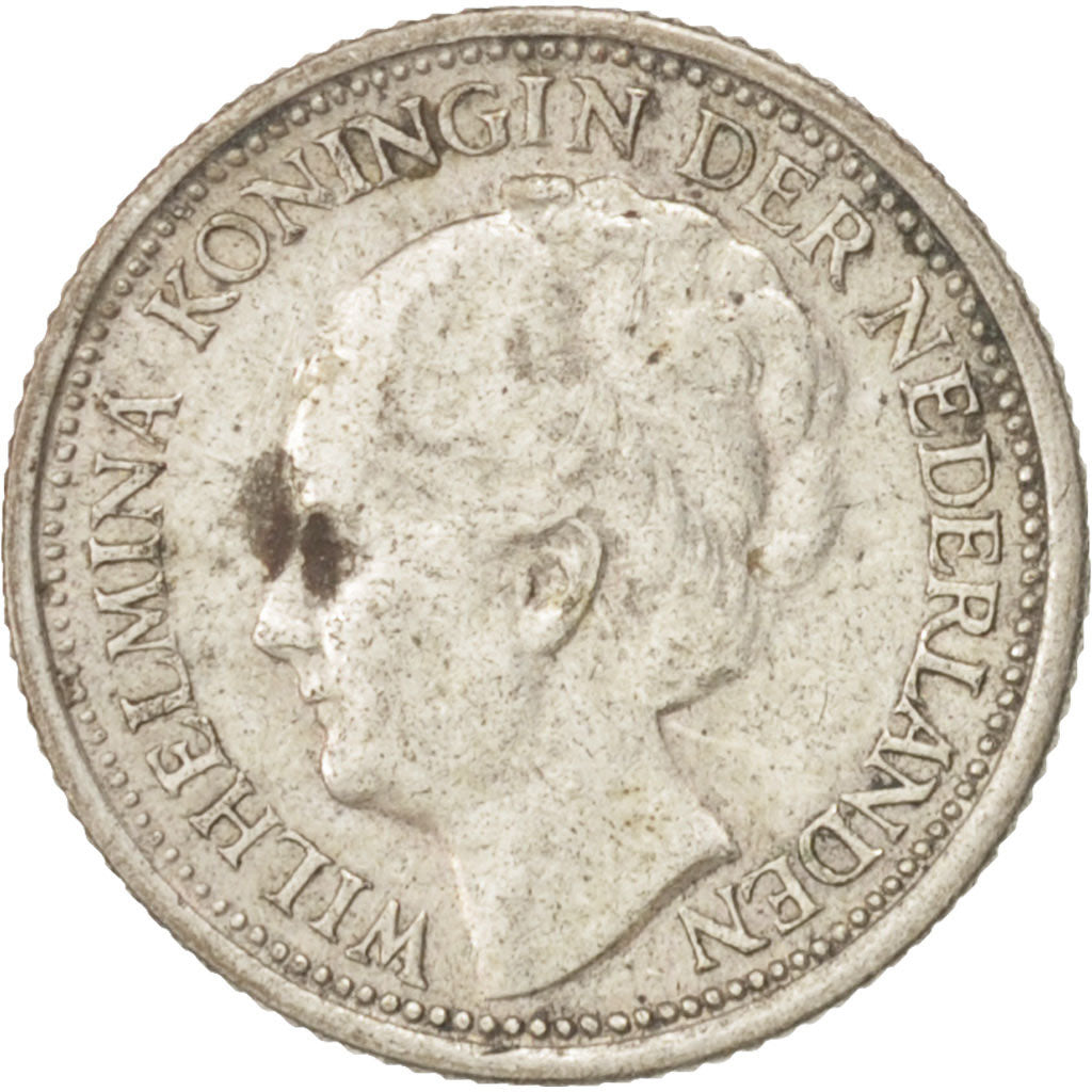 Coin, Netherlands, Wilhelmina I, 10 Cents, 1941, EF(40-45), Silver, KM:163