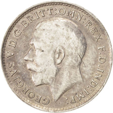 Great Britain, George V, 3 Pence, 1918, AU(50-53), Silver, KM:813