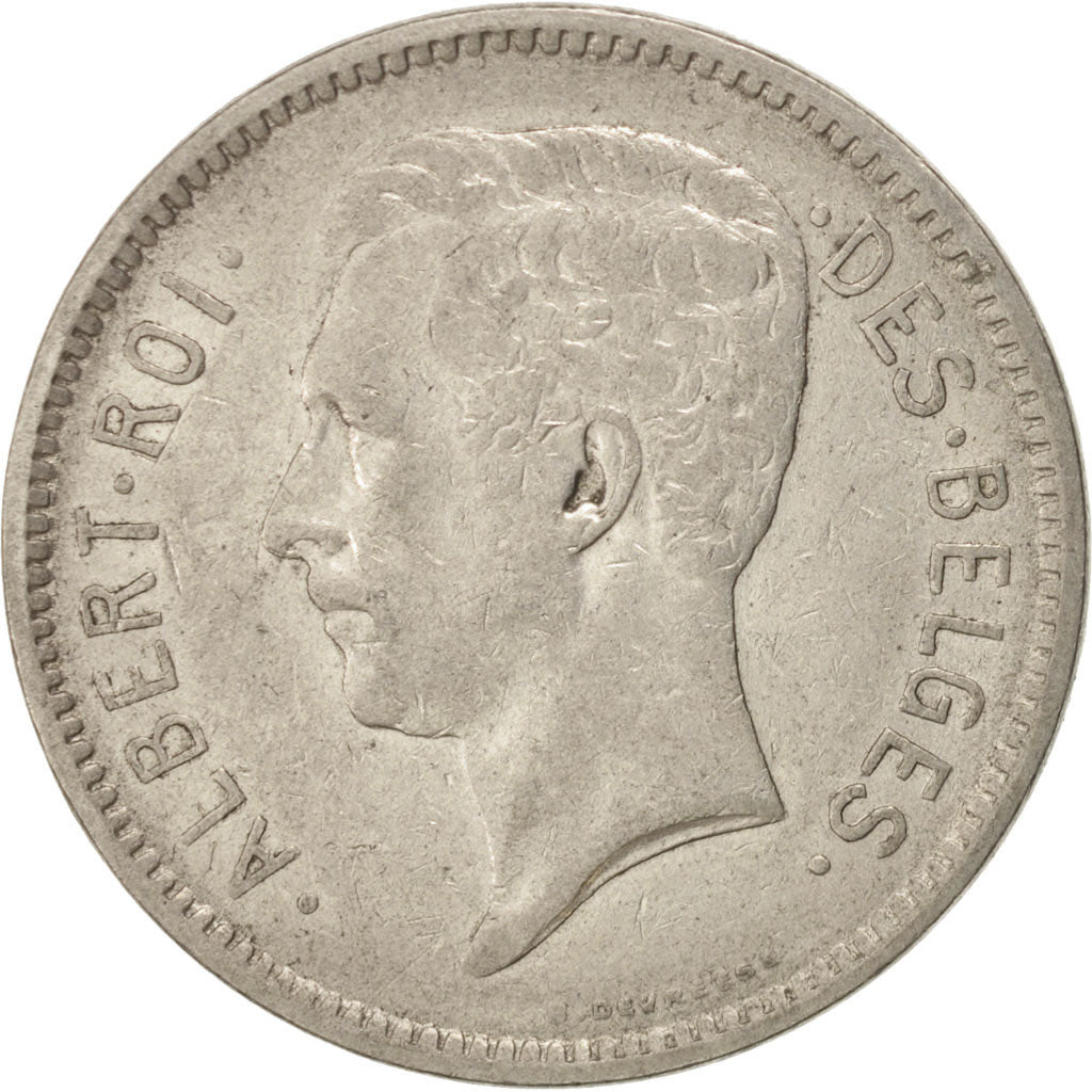 Belgium, 5 Francs, 5 Frank, 1932, EF(40-45), Nickel, KM:97.1