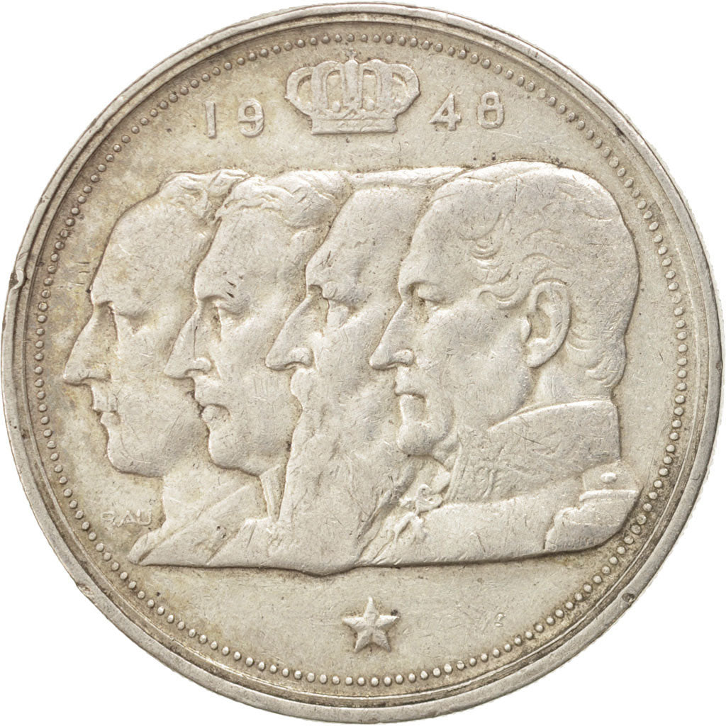 Coin, Belgium, 100 Francs, 100 Frank, 1948, VF(30-35), Silver, KM:139.1