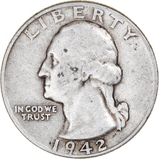 Münze, Vereinigte Staaten, Washington Quarter, Quarter, 1942, U.S. Mint