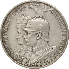 Stati tedeschi, PRUSSIA, Wilhelm II, 2 Mark, 1901, Berlin, Argento, KM:525