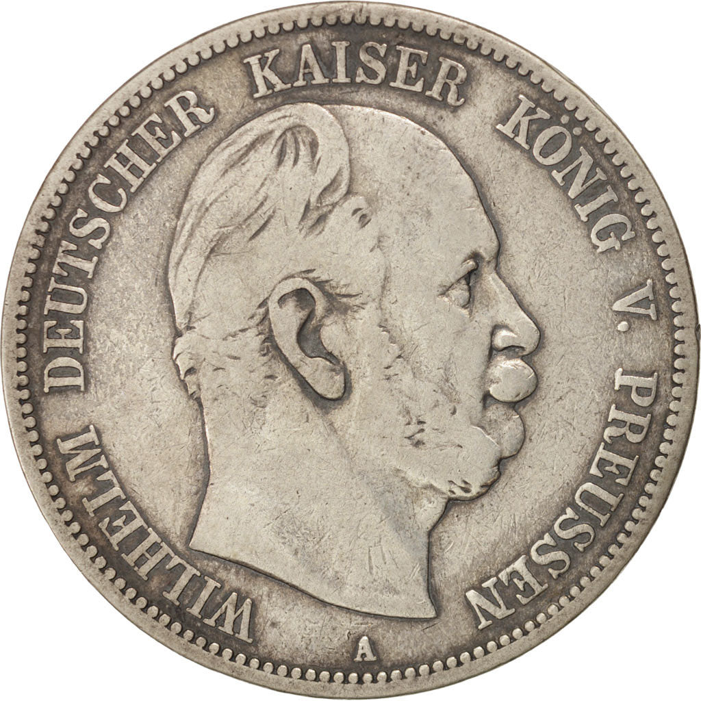 German States, PRUSSIA, Wilhelm I, 5 Mark, 1876, Berlin, Silver, KM:503