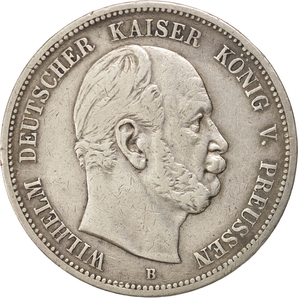 German States, PRUSSIA, Wilhelm I, 5 Mark, 1876, Hannover, Silver, KM:503