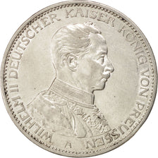German States, PRUSSIA, Wilhelm II, 3 Mark, 1914, Berlin, Silver, KM:538