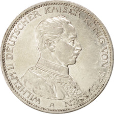 Coin, German States, PRUSSIA, Wilhelm II, 3 Mark, 1914, Berlin, AU(55-58)