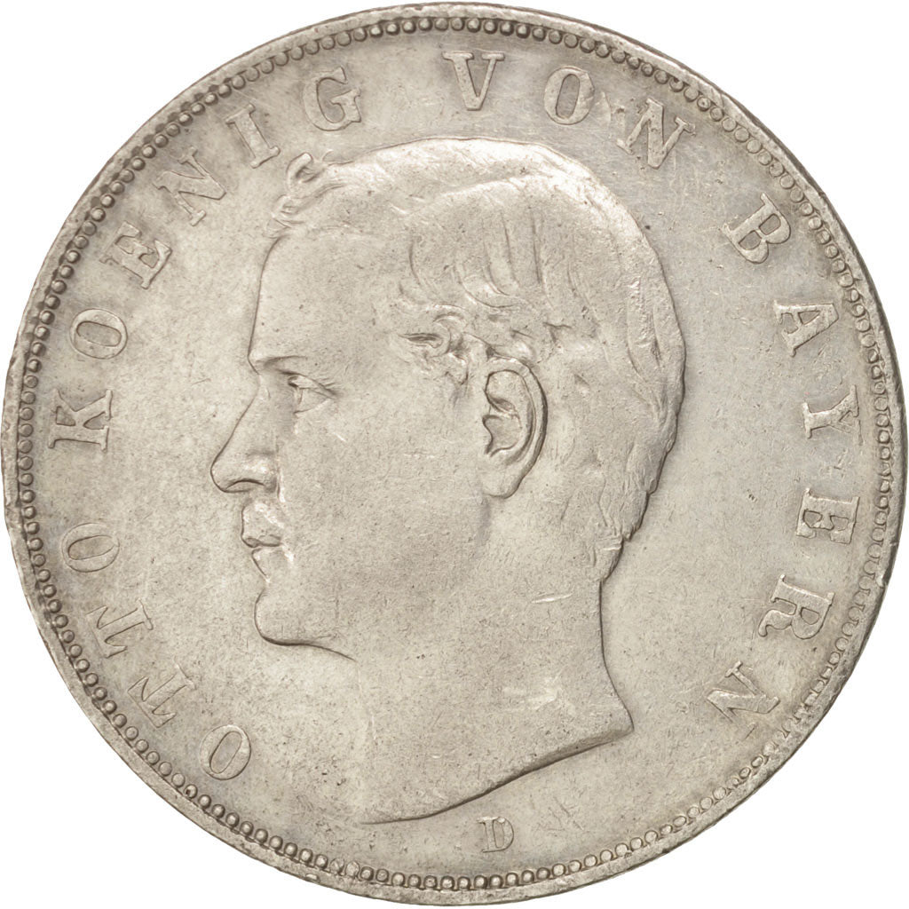 Coin, German States, BAVARIA, Otto, 3 Mark, 1912, Munich, EF(40-45), Silver