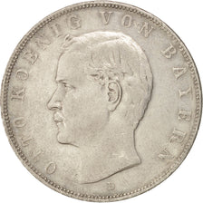 Coin, German States, BAVARIA, Otto, 3 Mark, 1912, Munich, EF(40-45), Silver