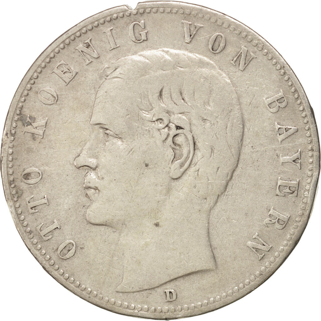 German States, BAVARIA, Otto, 5 Mark, 1902, Munich, Silver, KM:915