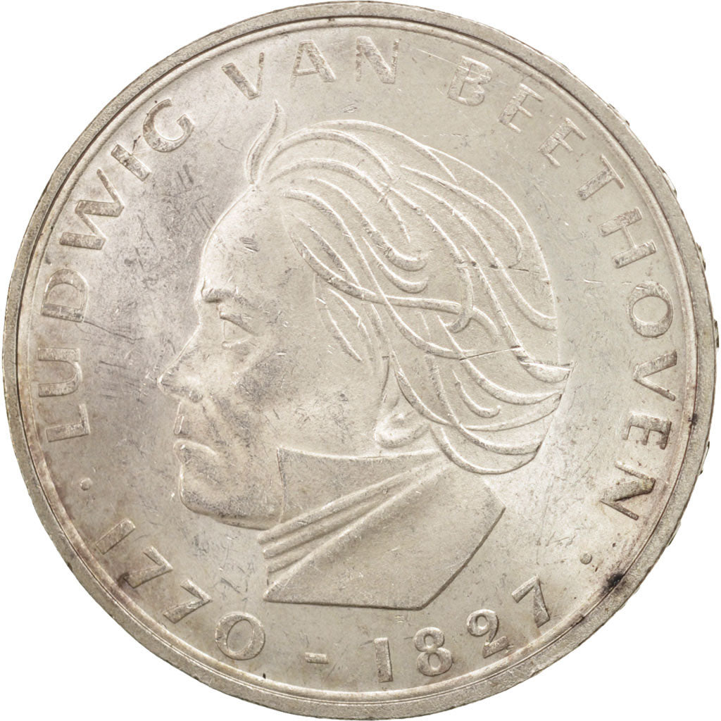 GERMANY - FEDERAL REPUBLIC, 5 Mark, 1970, Stuttgart, Germany, Silver, KM:127