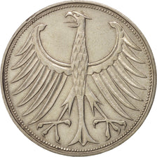 Coin, GERMANY - FEDERAL REPUBLIC, 5 Mark, 1951, Munich, EF(40-45), Silver