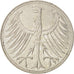 GERMANY - FEDERAL REPUBLIC, 5 Mark, 1956, Stuttgart, AU(50-53), Silver, KM:112.1