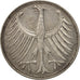 GERMANY - FEDERAL REPUBLIC, 5 Mark, 1957, Hamburg, EF(40-45), Silver, KM:112.1