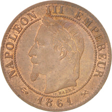 Coin, France, Napoleon III, Napoléon III, Centime, 1861, Bordeaux, AU(50-53)