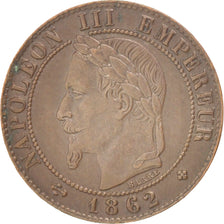 Münze, Frankreich, Napoleon III, Napoléon III, Centime, 1862, Strasbourg, SS+