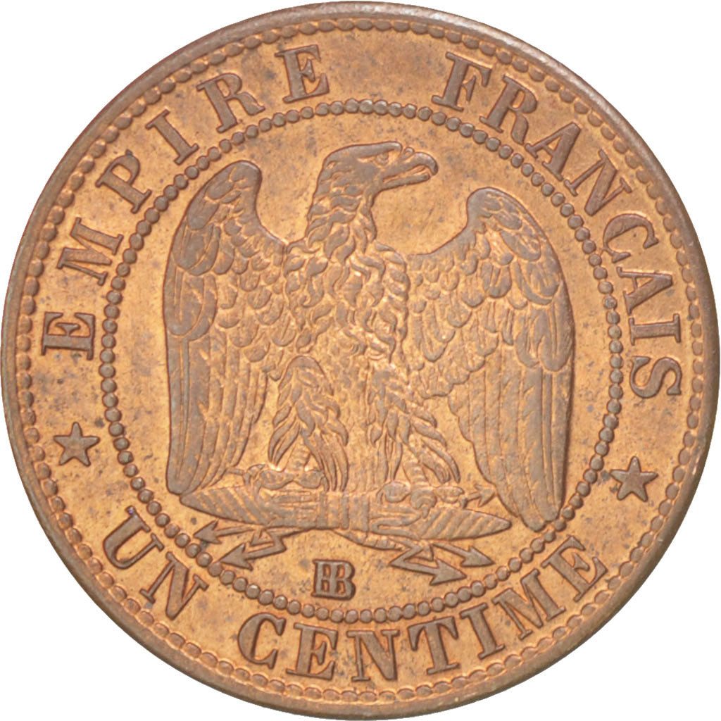 Coin, France, Napoleon III, Napoléon III, Centime, 1862, Strasbourg, MS(60-62)