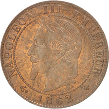 Moneda, Francia, Napoleon III, Napoléon III, Centime, 1862, Strasbourg, EBC