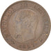 Coin, France, Napoleon III, Napoléon III, Centime, 1857, Bordeaux, AU(55-58)
