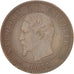 Moneda, Francia, Napoleon III, Napoléon III, 2 Centimes, 1853, Strasbourg, BC+