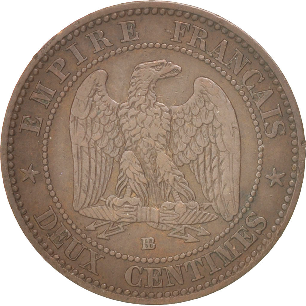 Münze, Frankreich, Napoleon III, Napoléon III, 2 Centimes, 1853, Strasbourg
