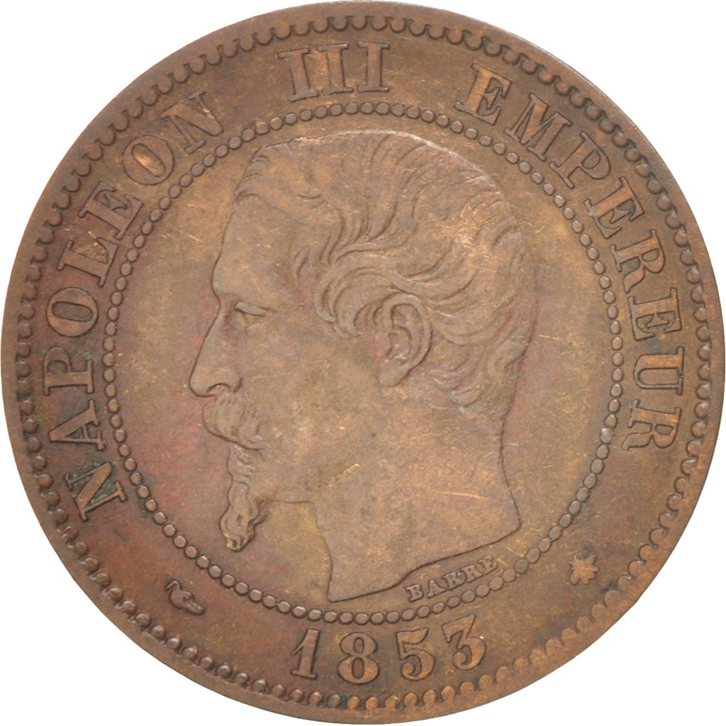 Coin, France, Napoleon III, Napoléon III, 2 Centimes, 1853, Strasbourg