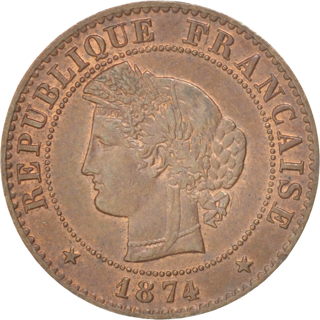 Monnaie, France, Cérès, Centime, 1874, Paris, TTB, Bronze, KM:826.1