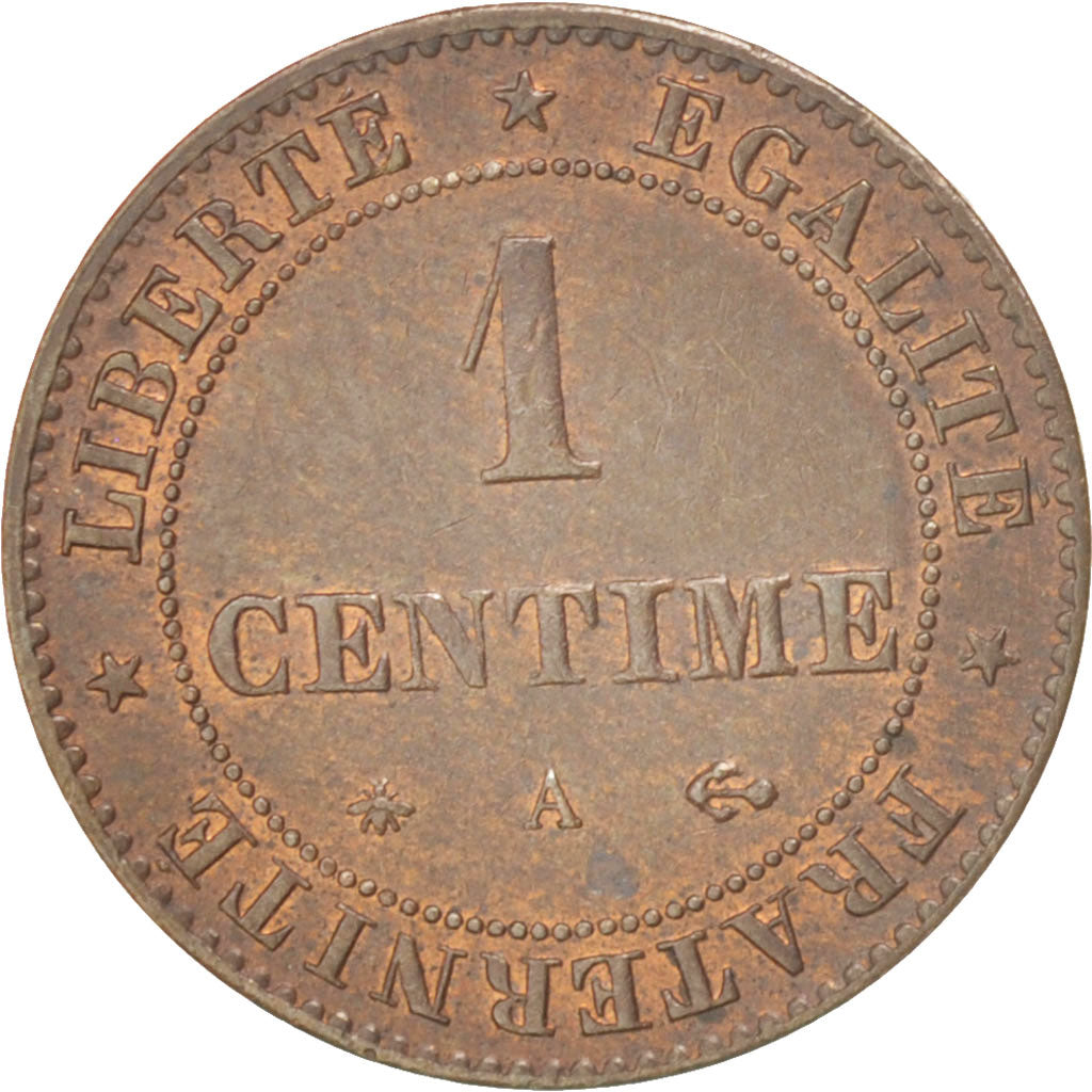 Monnaie, France, Cérès, Centime, 1874, Paris, TTB, Bronze, KM:826.1